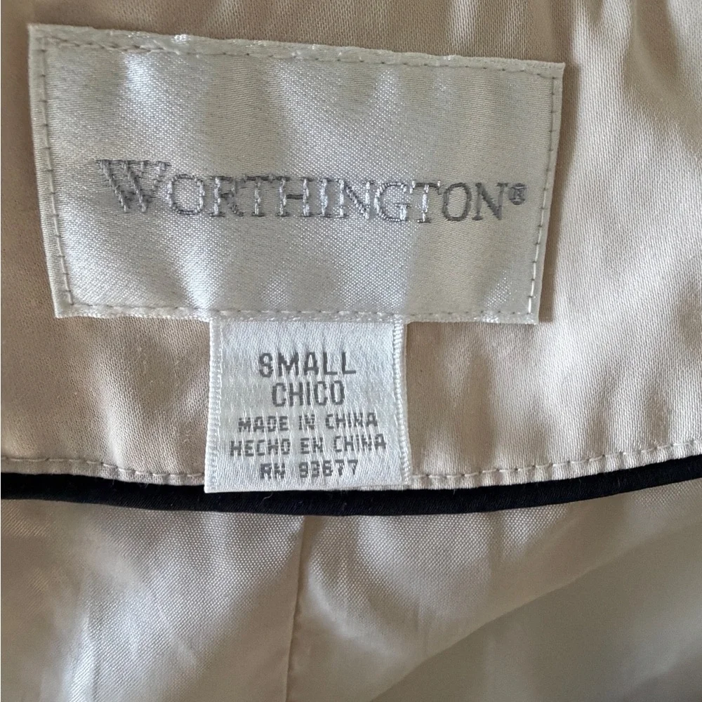 Worthington Short Trench Coat Size Small